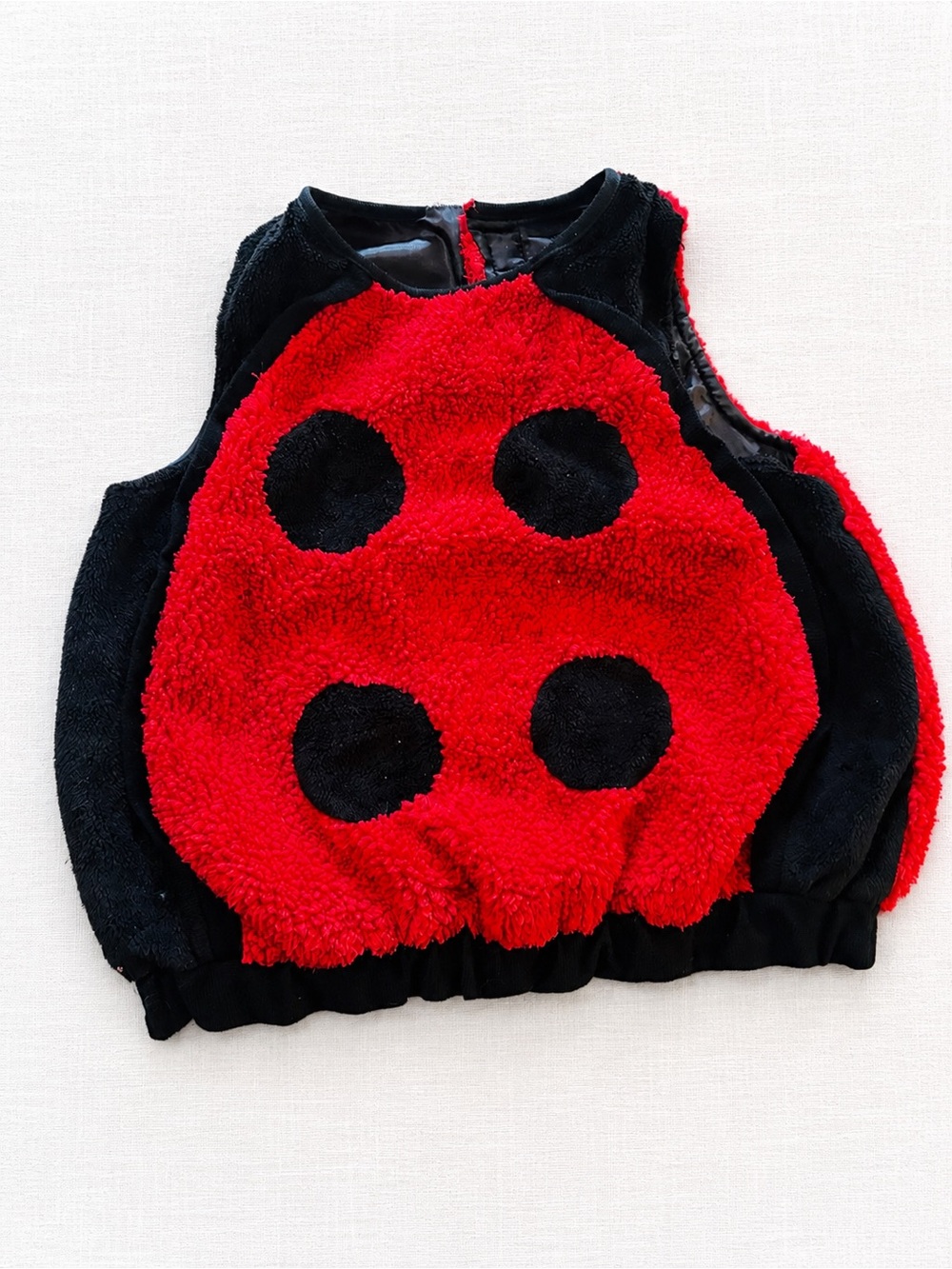 Toddler Ladybug Halloween Costume 12–24 Months Red Black Plush Fuzzy